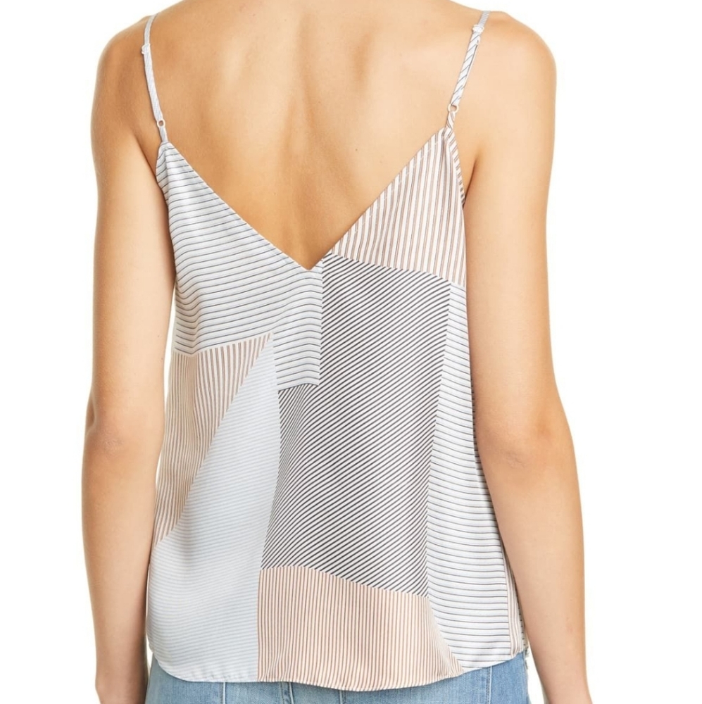 FRAME Classic Patterned Silk Camisole - Picture 2 of 8